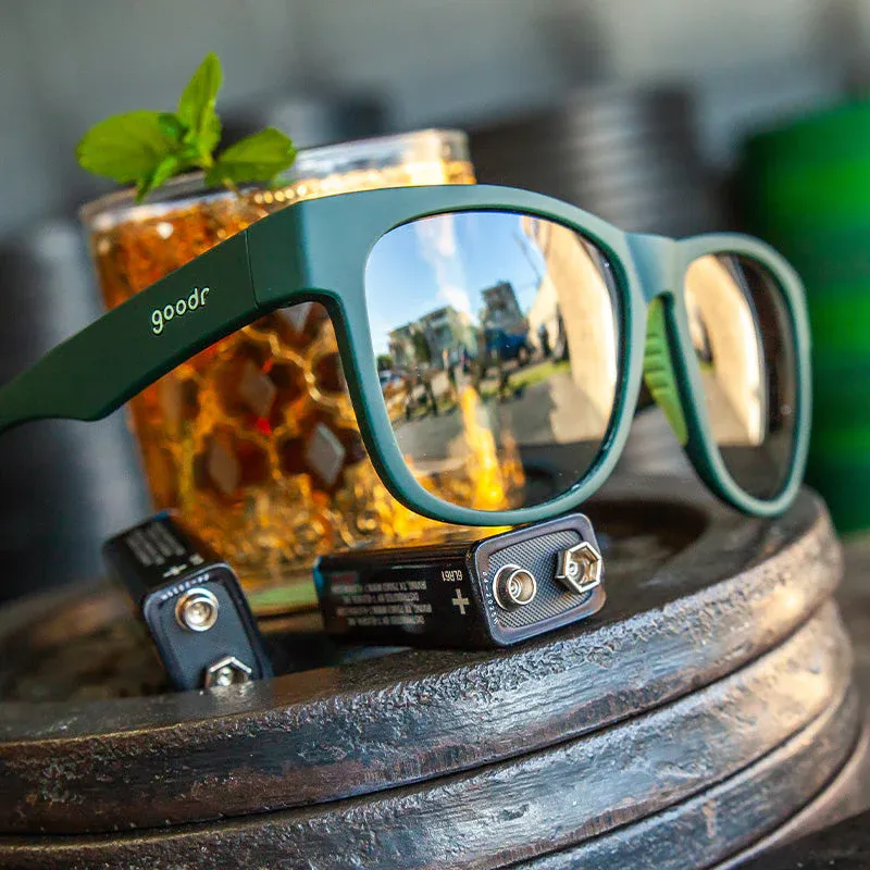 Goodr Mint Julep Electroshocks BFG Polarised Sunglasses Green UV400