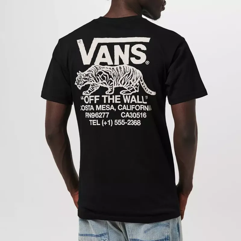 VANS Sneaky Tiger SS T-Shirt Black Medium - Classic Skate Tee