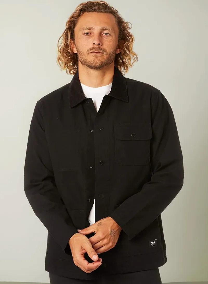 Vans Drill Chore Canvas Jacket Black - Durable Workwear and Streetwear Jacket