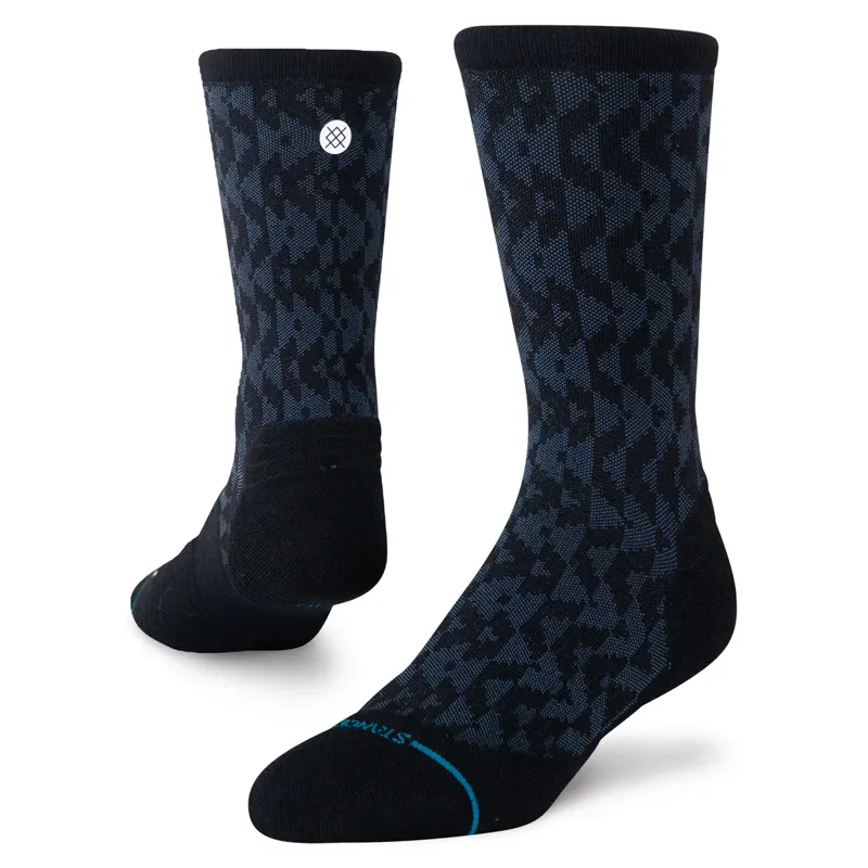 StStance Digzig Light Crew Socks - Sea Blue Lightweight and Comfortable Everyday Socks