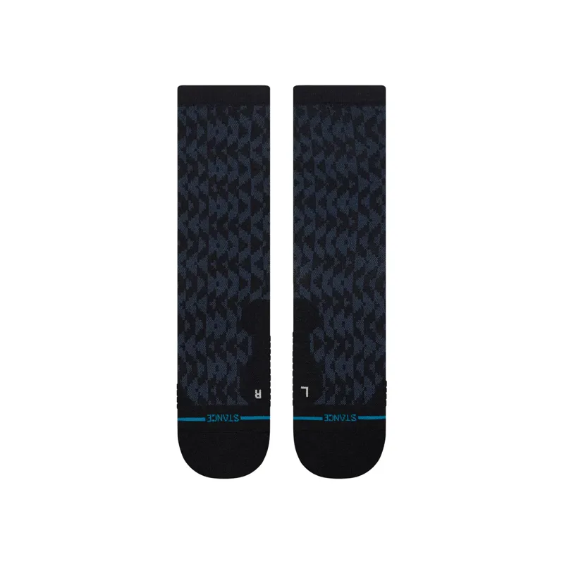 StStance Digzig Light Crew Socks - Sea Blue Lightweight and Comfortable Everyday Socks-1