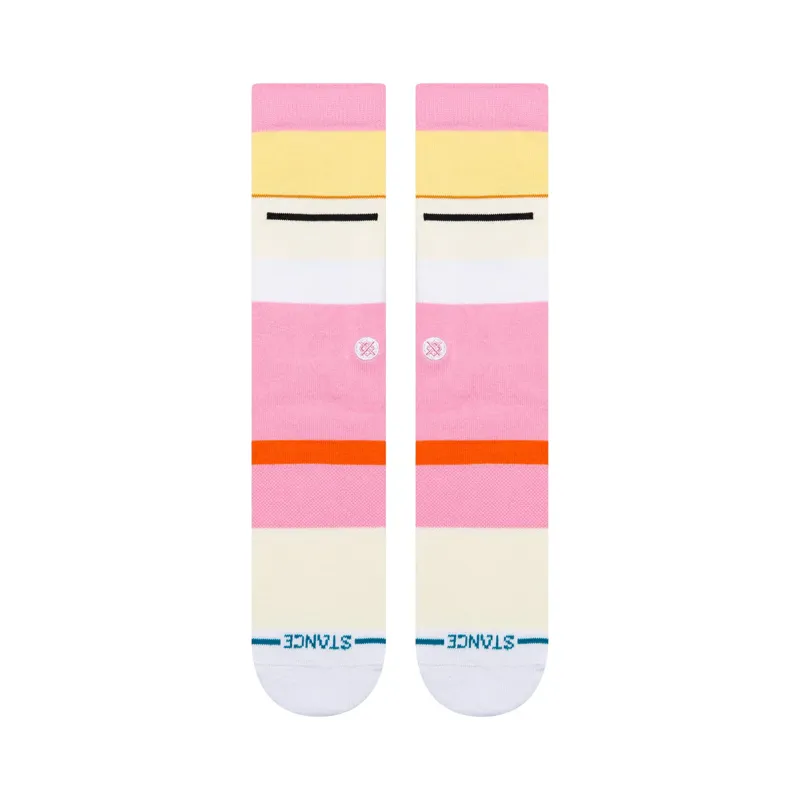 Stance Helga Crew Socks - Pink - Stylish Graphic Crew Socks-1