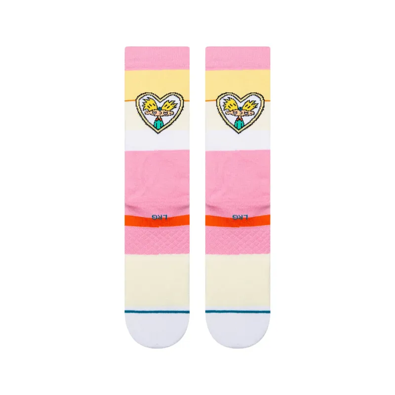 Stance Helga Crew Socks - Pink - Stylish Graphic Crew Socks-2