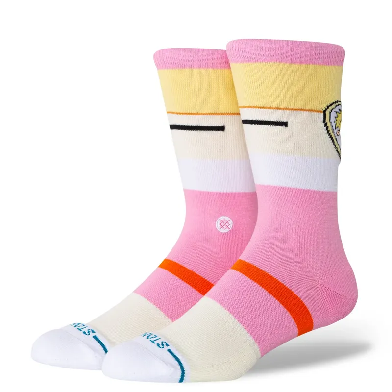Stance Helga Crew Socks - Pink - Stylish Graphic Crew Socks