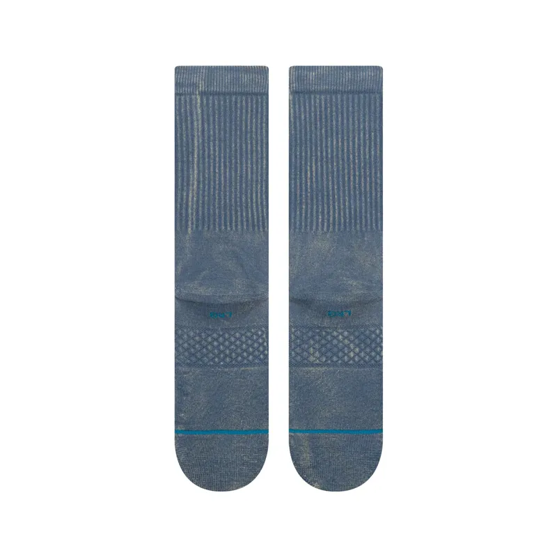 Stance ICON Dyed Crew Socks - Blue - Stylish Dyed Graphic Socks-2