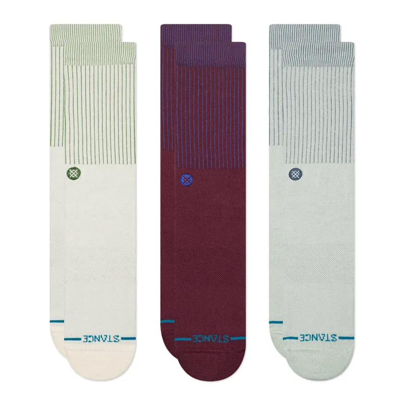 Stance ICON POP Crew Socks 3-Pack - Canvas Comfortable Everyday Socks