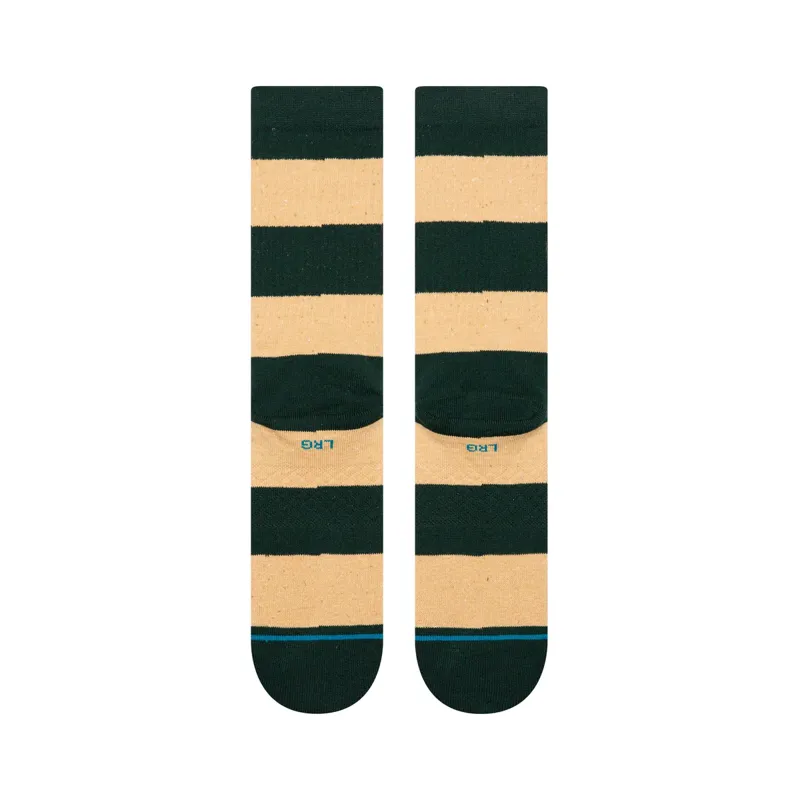 Stance Nep Stripe Crew Socks - Pine Comfortable Stylish Everyday Socks-2