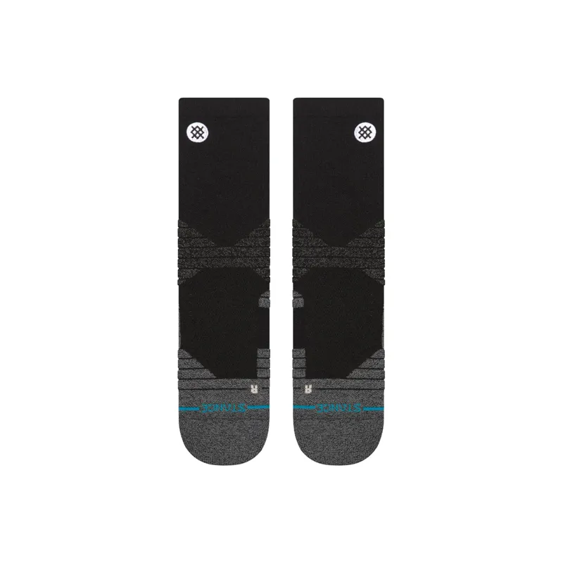 Stance ICON Sport Crew Socks - Black - Performance Athletic Socks-1