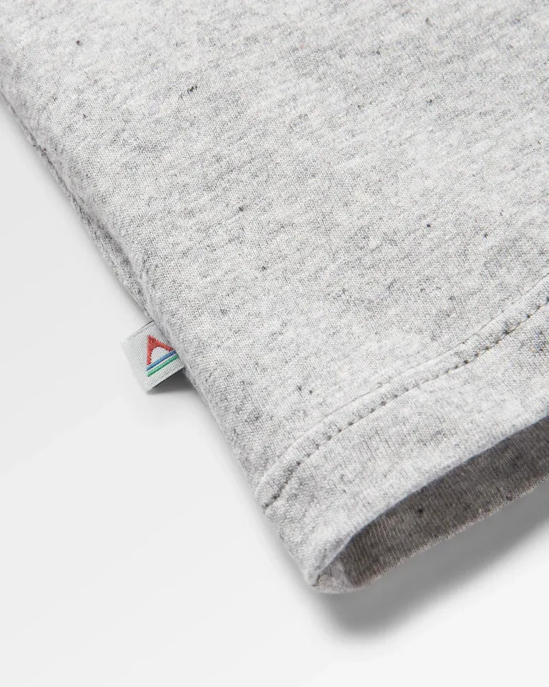 Passenger Classic Logo Cotton T-Shirt - Mid Grey Soft Organic Everyday Essential Tee-5