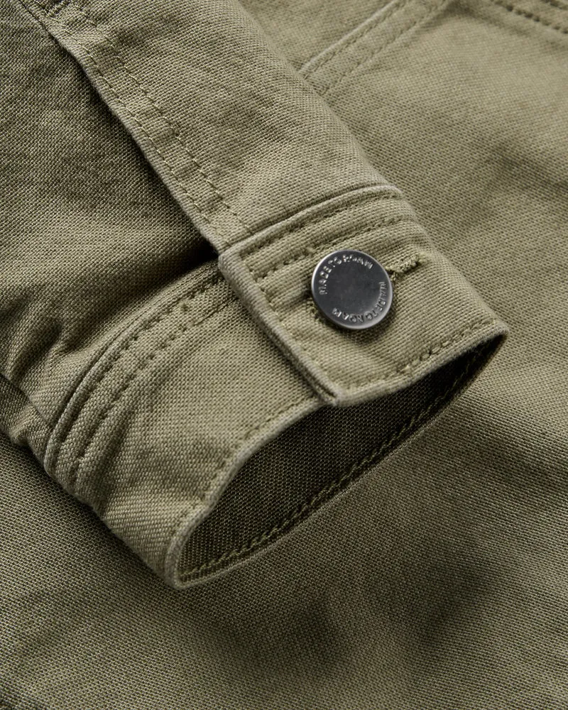 Passenger Vantage Lined Cotton Canvas Jacket - Dusty Olive Men's Outdoor Jacket-6