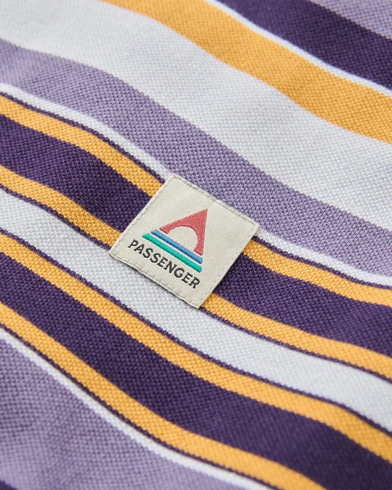 Passenger Men's Wild Pine Relaxed Fit Stripe T-Shirt - Heather Organic Cotton Tee-3