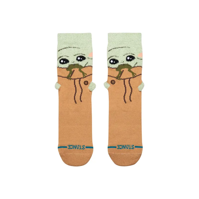 Stance Star Wars Grogu Hungry Kids Crew Socks - Green The Mandalorian-1