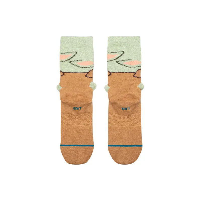 Stance Star Wars Grogu Hungry Kids Crew Socks - Green The Mandalorian-2