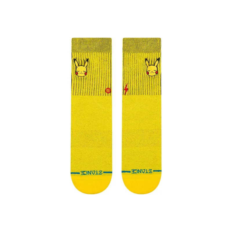 Stance Pokémon Pikachu Kids Crew Socks - Yellow Official Pokémon Socks-1