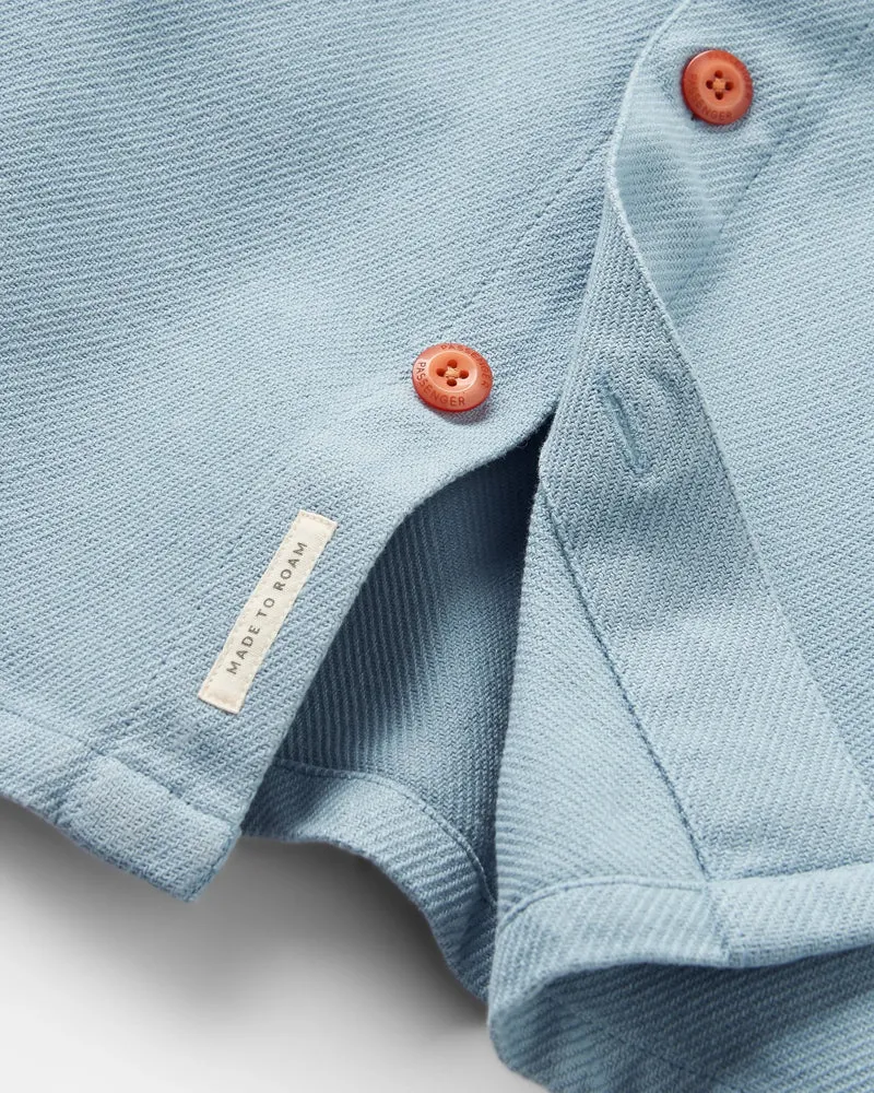 Passenger Island Twill Shirt - Faded Denim Premium Men's Casual Shirt-6