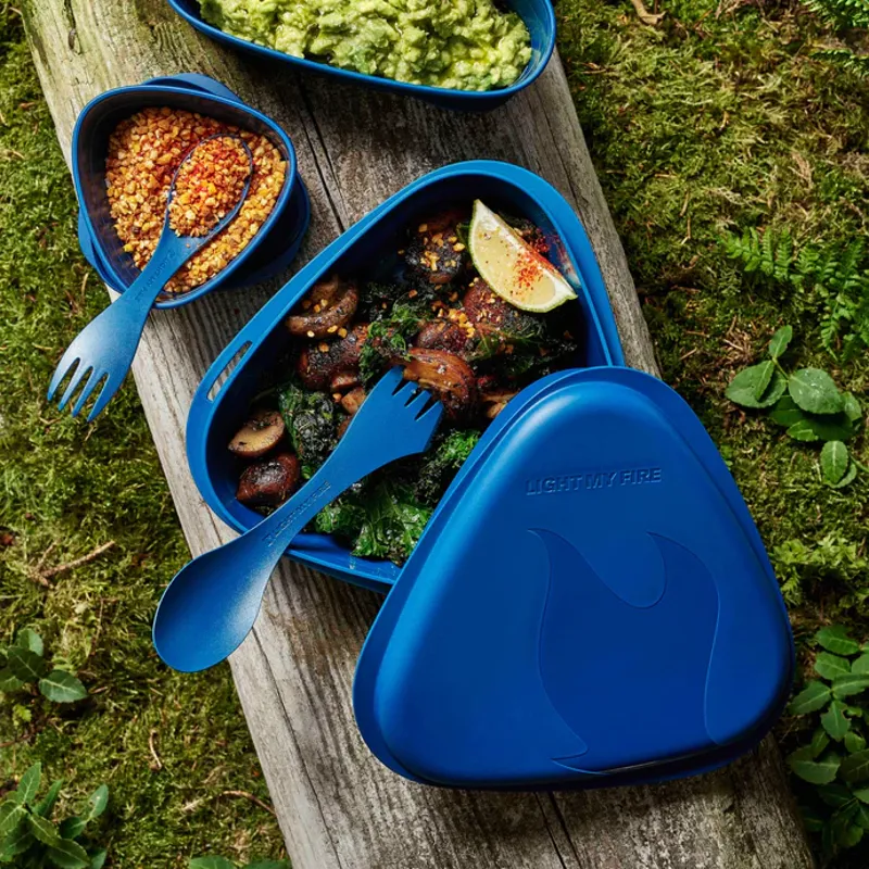 Light My Fire LunchKit BIO Blue - Eco-Friendly Reusable Lunch Box Set-1