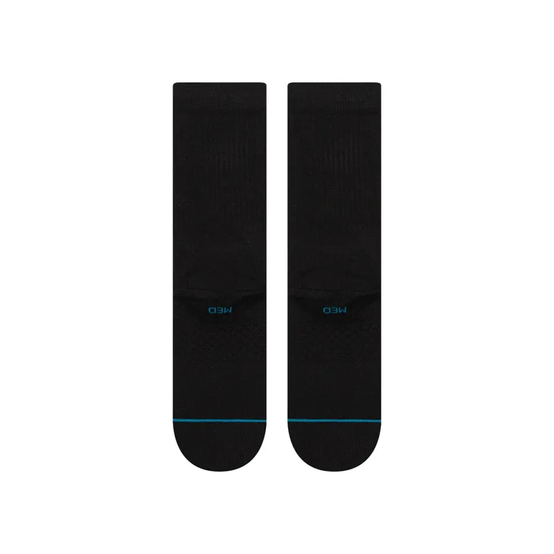 Stance ICON Crew Socks - Black and White - Premium Graphic Crew Socks-2
