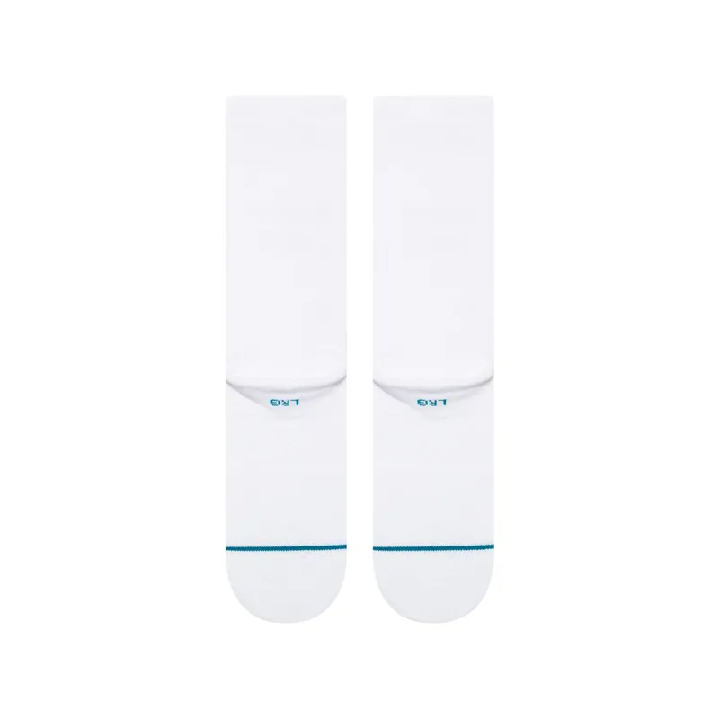 Stance ICON Crew Socks - White - Premium Graphic Crew Socks-2