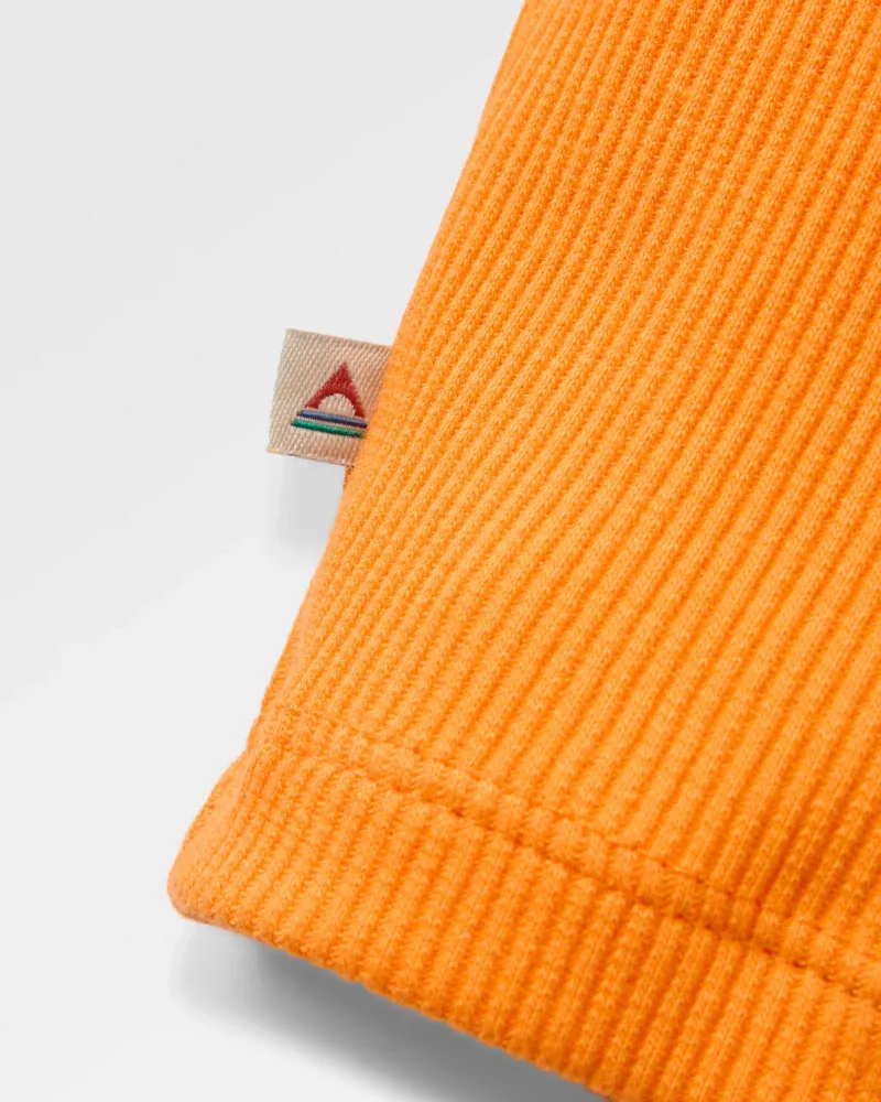 Passenger Atmos Ribbed Tank Vest Bright Orange Organic Cotton Ribbed Tank Top-3