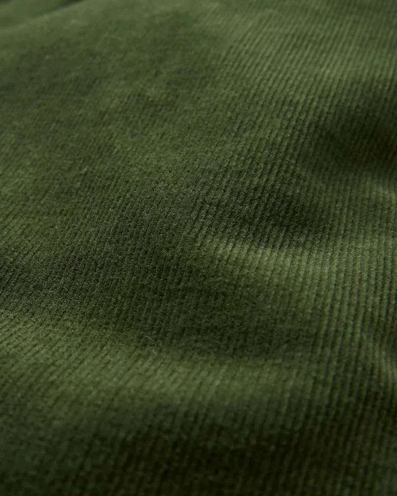 Compass Recycled Corduroy Trouser in Green - Small - Long Leg-4