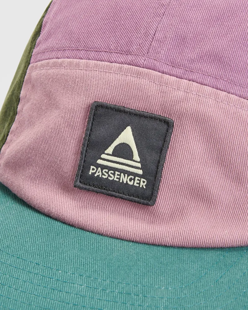 Passenger Fixie 5 Panel Cap - Grape Multi Recycled Outdoor Cap -2