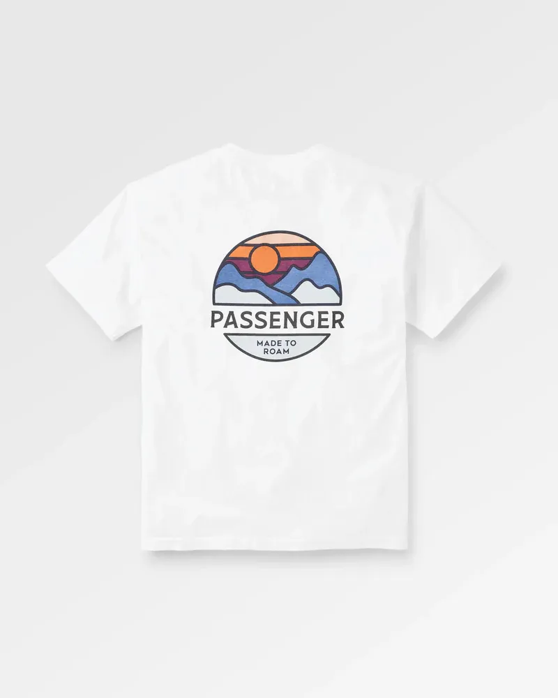 Passenger Men's Laidback Relaxed T-Shirt White Organic Cotton Casual Tee-3