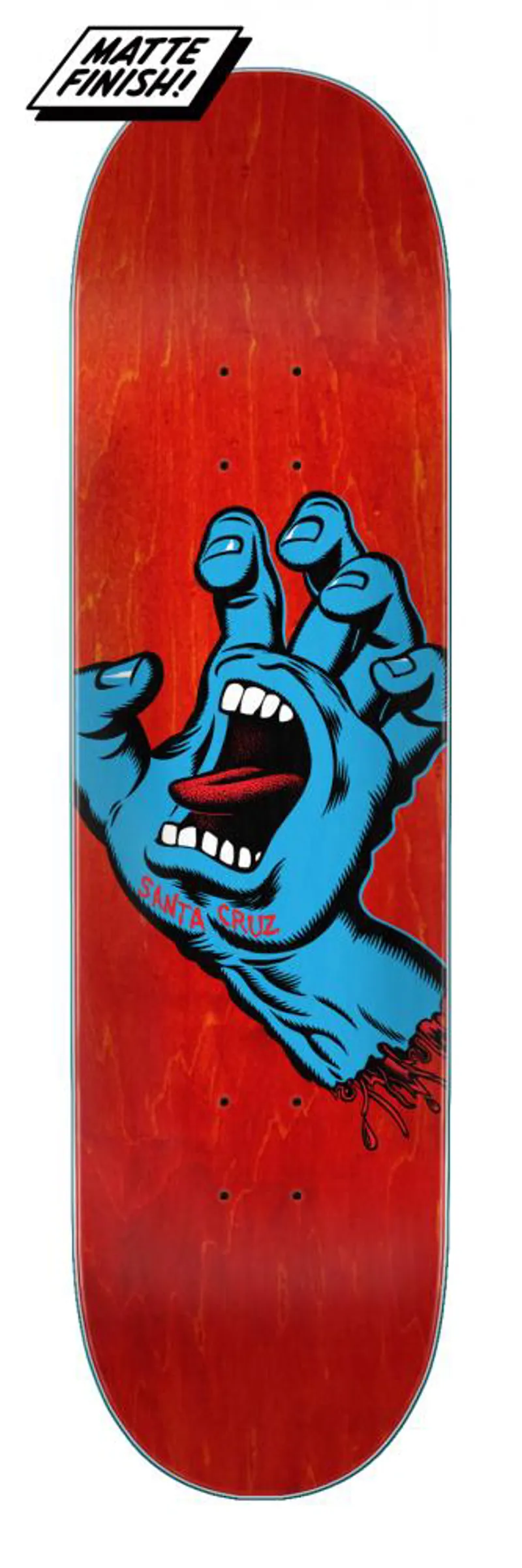 Santa Cruz Deck Screaming Hand Red 8.00 IN