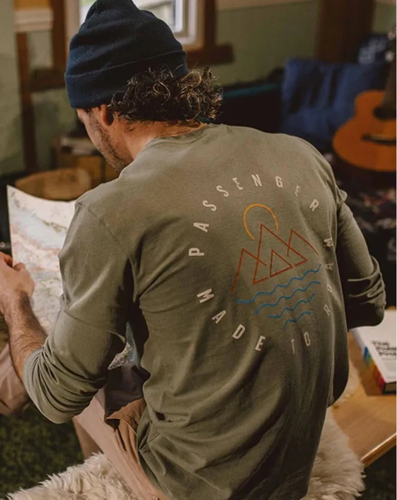 Passenger Men Escapism LS T-Shirt Dusty Olive