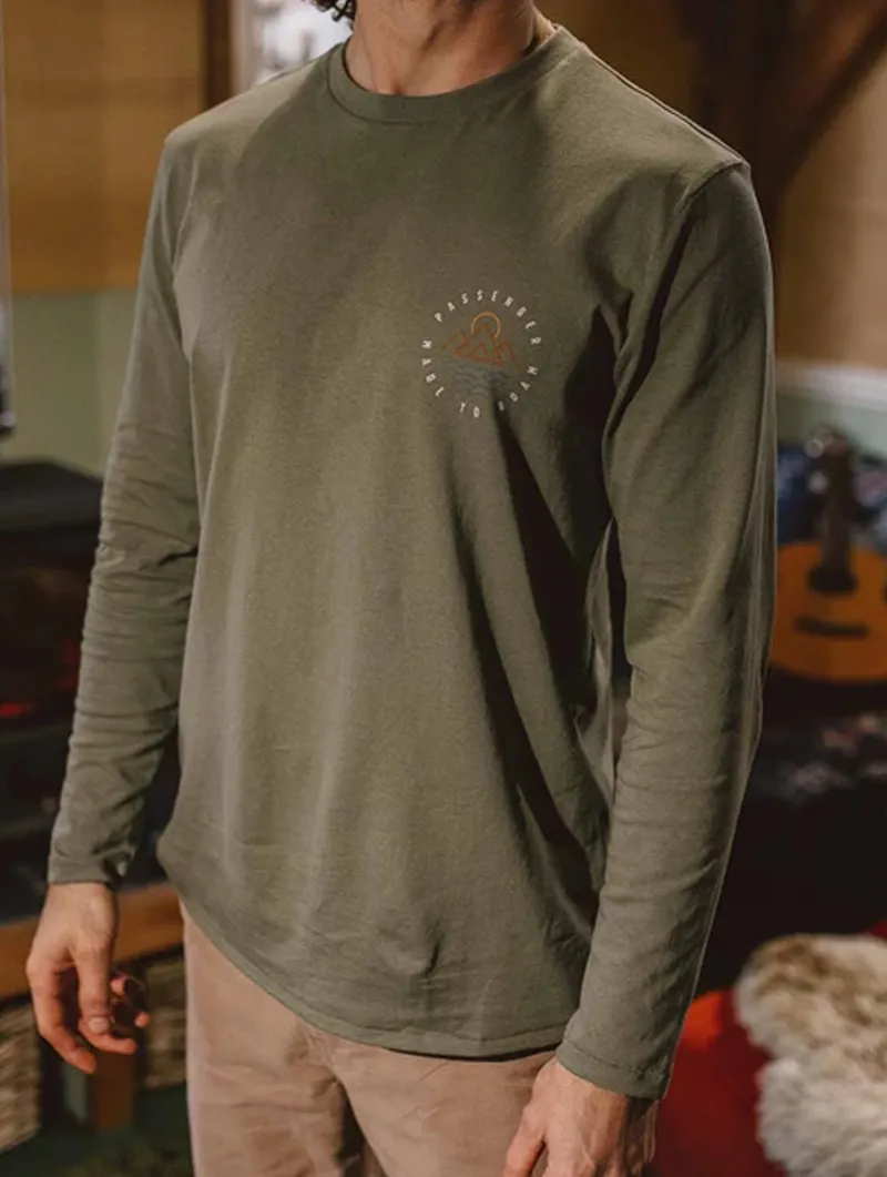Passenger Men Escapism LS T-Shirt Dusty Olive-1