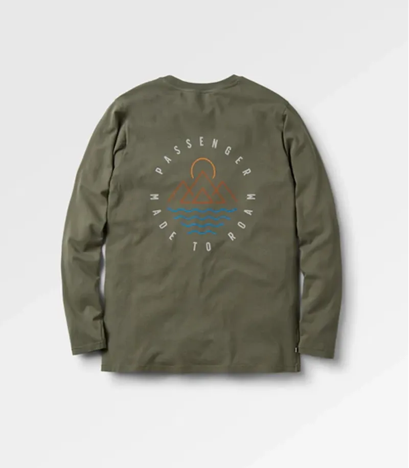 Passenger Men Escapism LS T-Shirt Dusty Olive-2