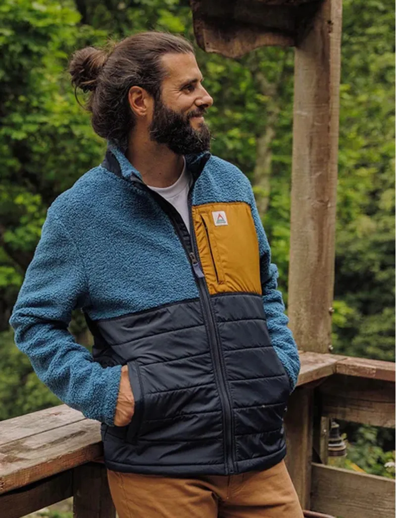 Passenger Mens Born Explorer Fleece Steel Blue