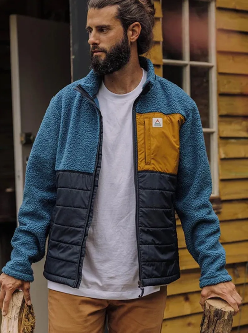 Passenger Mens Born Explorer Fleece Steel Blue-1