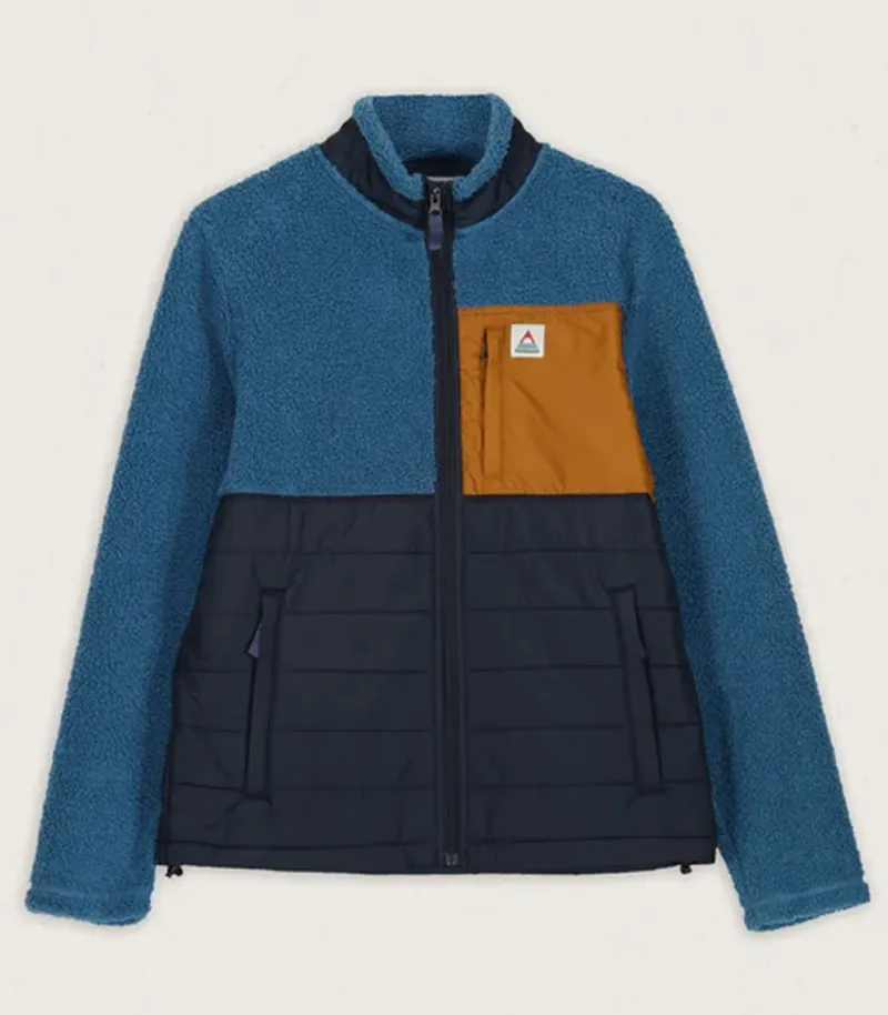 Passenger Mens Born Explorer Fleece Steel Blue-5