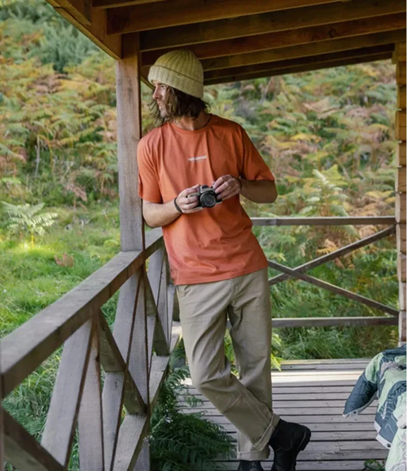 Passenger Men Phoenix T-Shirt Burnt Orange-1