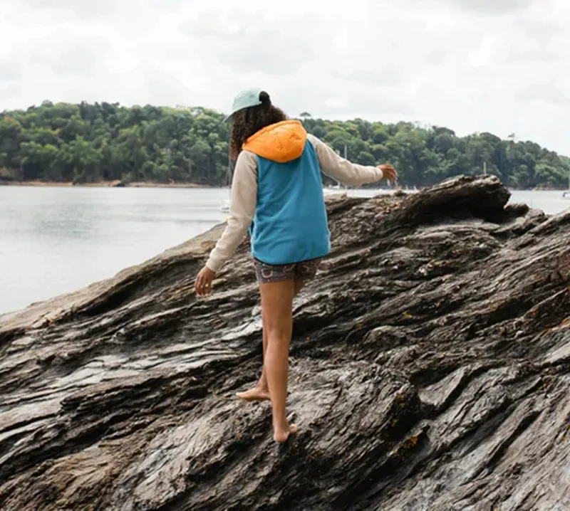 Passenger Women Alexander Hooded Fleece Blue Pool-2