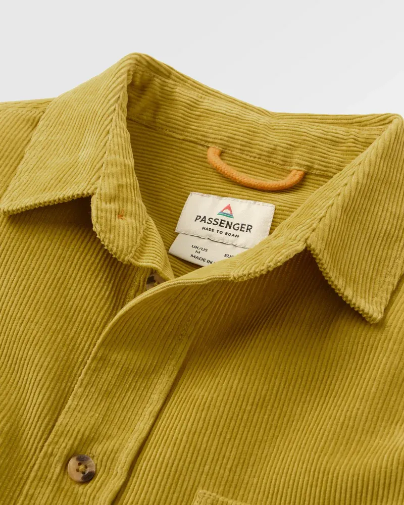 Passenger Mens Backcountry Cord Shirt Heritage Yellow-5