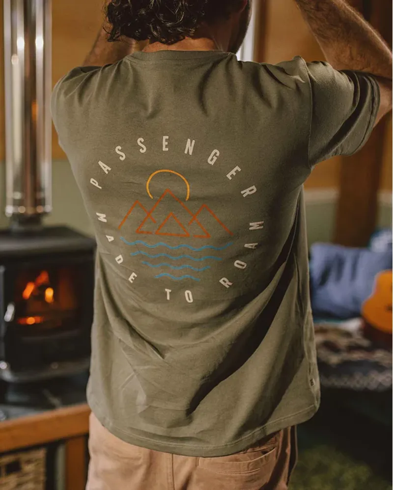 Passenger Escapism Recycled T-Shirt - Dusty Olive Men's Sustainable Tee