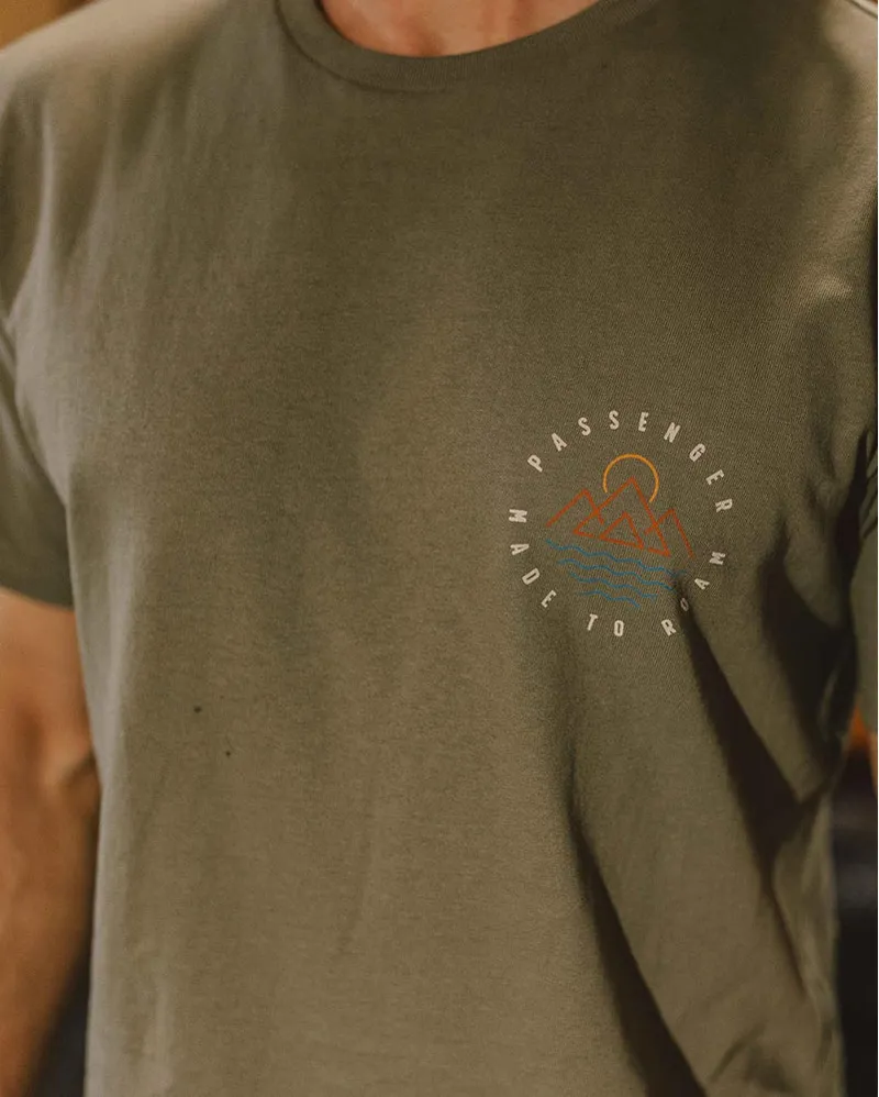 Passenger Escapism Recycled T-Shirt - Dusty Olive Men's Sustainable Tee-2