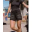 Passenger Women's Carriso Denim Short - Washed Black Denim Casual Summer Shorts