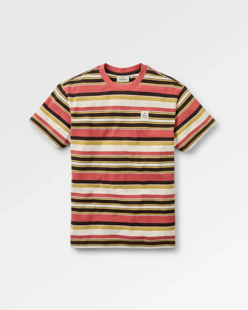 Passenger Wild Pine Stripe T-Shirt - Redwood Multi Stripe