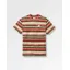 Passenger Wild Pine Stripe T-Shirt - Redwood Multi Stripe