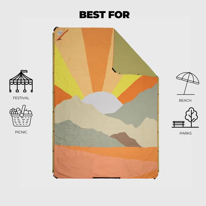 Voited Picnic Blanket Sunscape/Sand-1