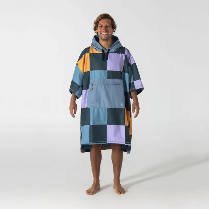 Voited Lightweight Changewear Poncho Checkers