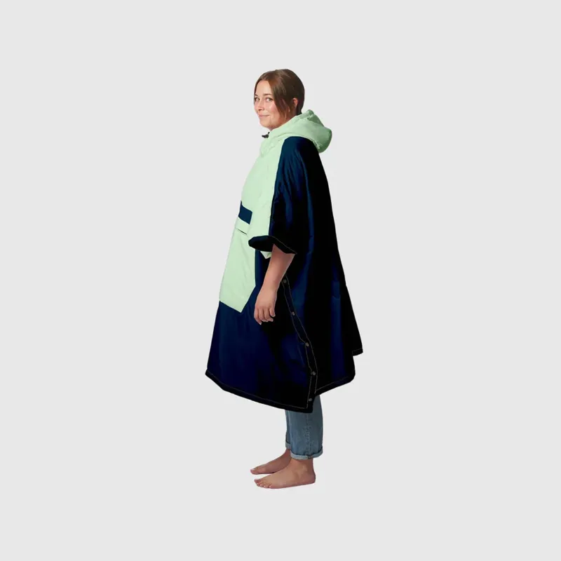 Voited LW Changewear Poncho Ocean Navy/Cameo Green Large/XLarge - Lightweight Waterproof Outdoor Poncho-2