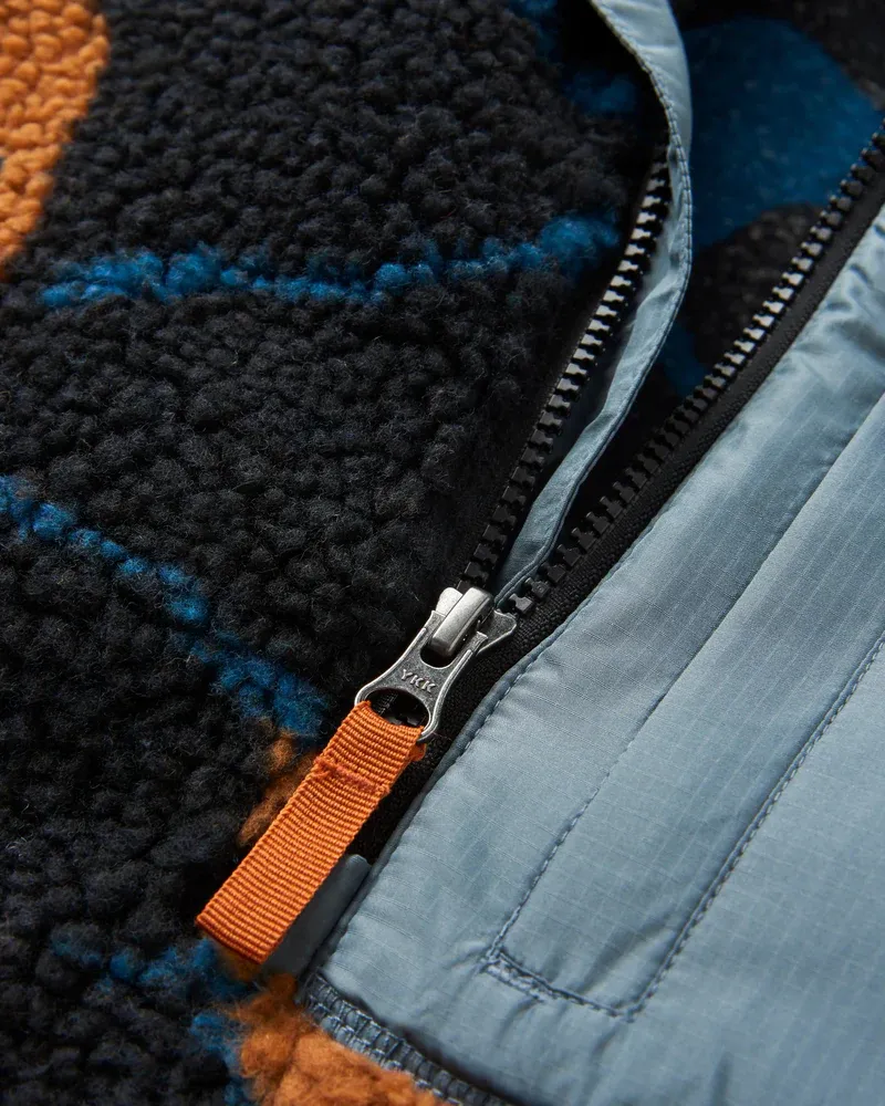 Passenger Men's Offroad Recycled Sherpa 1/2 Zip Fleece Sustainable Adventure Layer-7