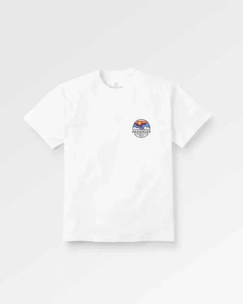 Passenger Men's Laidback Relaxed T-Shirt White Organic Cotton Casual Tee-2