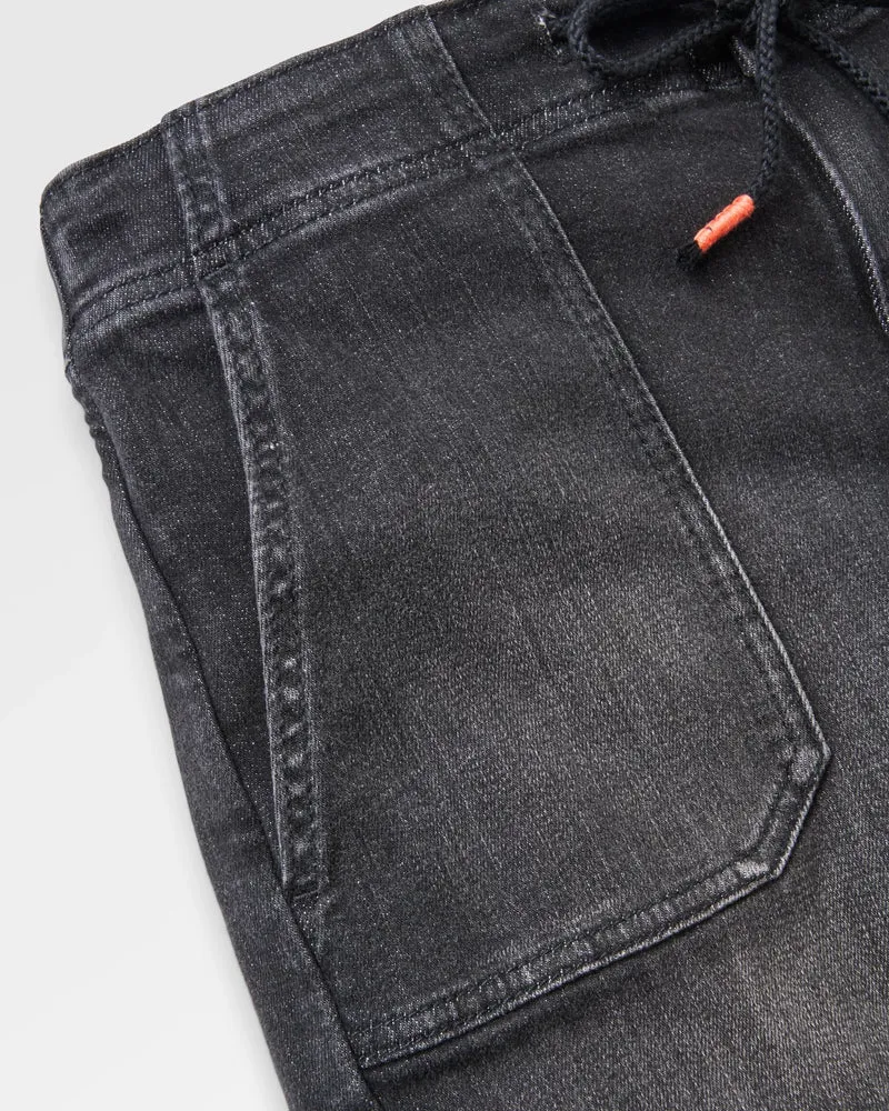 Passenger Women's Carriso Denim Short - Washed Black Denim Casual Summer Shorts-4