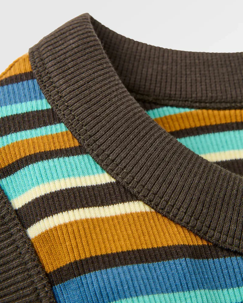 Passenger Out There Striped Ribbed Cropped Vest Women's Casual Summer Top-3