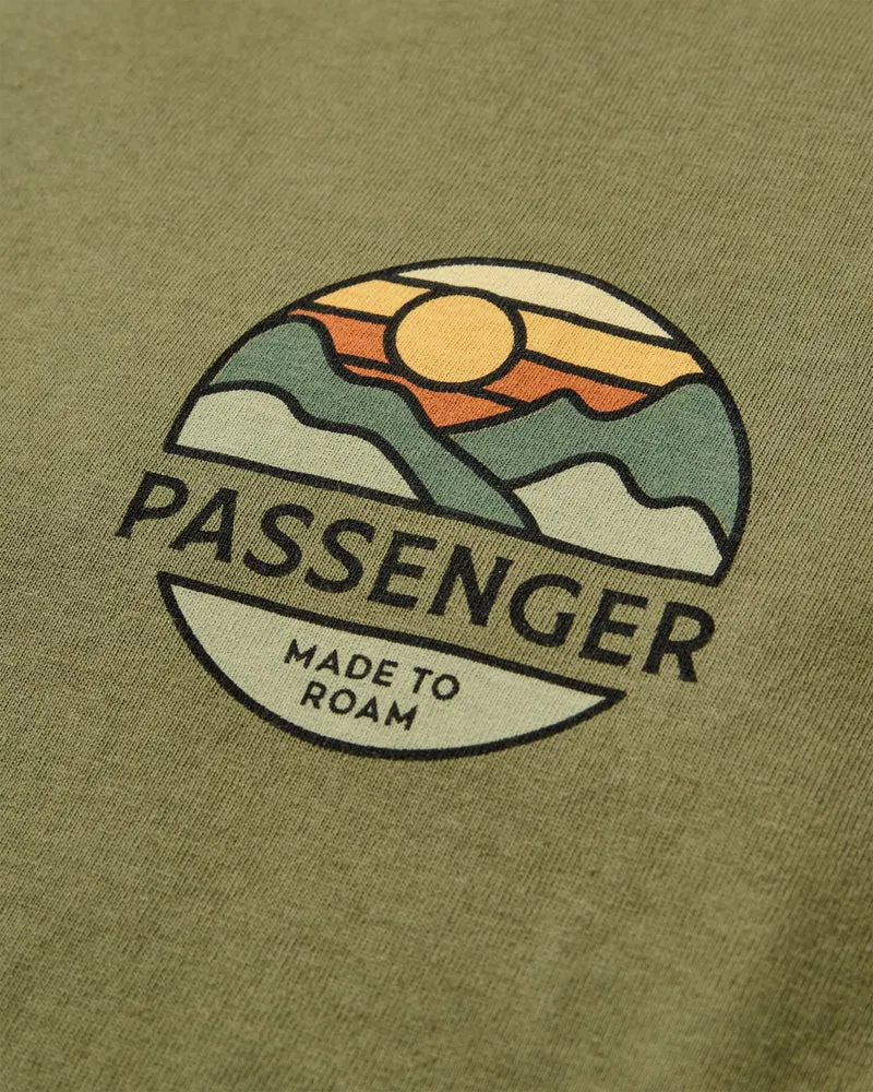 Passenger Laidback Recycled Cotton Relaxed Fit T-Shirt Khaki-2