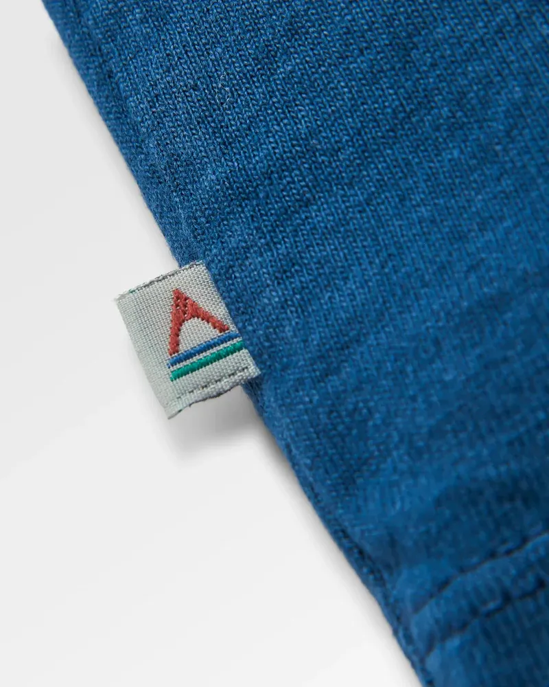 Passenger Men's Laidback Relaxed T-Shirt Marine Blue Organic Cotton Casual Tee-5